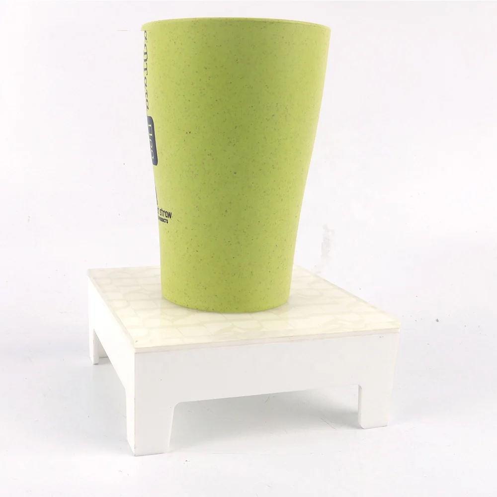 Wholesale Desktop White Acrylic Cup Coaster