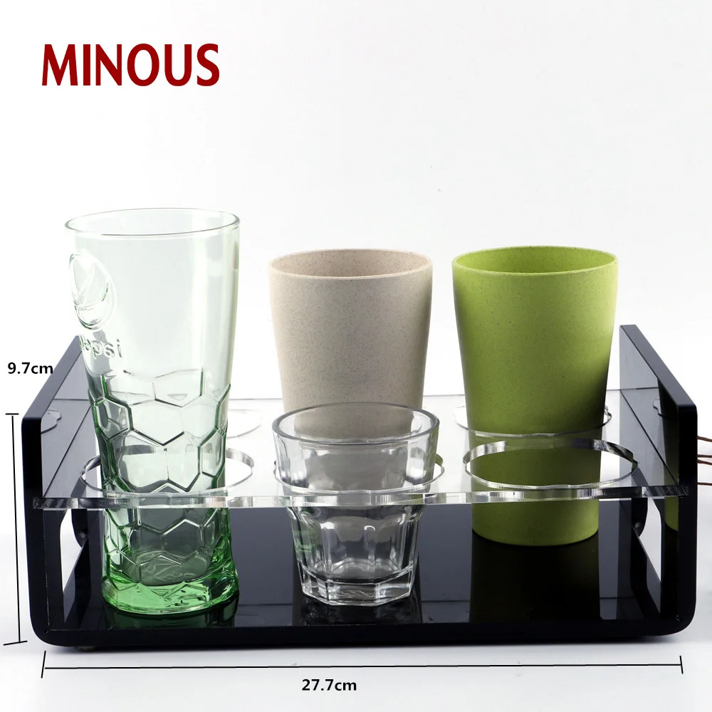  High Quality Acrylic Cups Holder For Restaurant 6