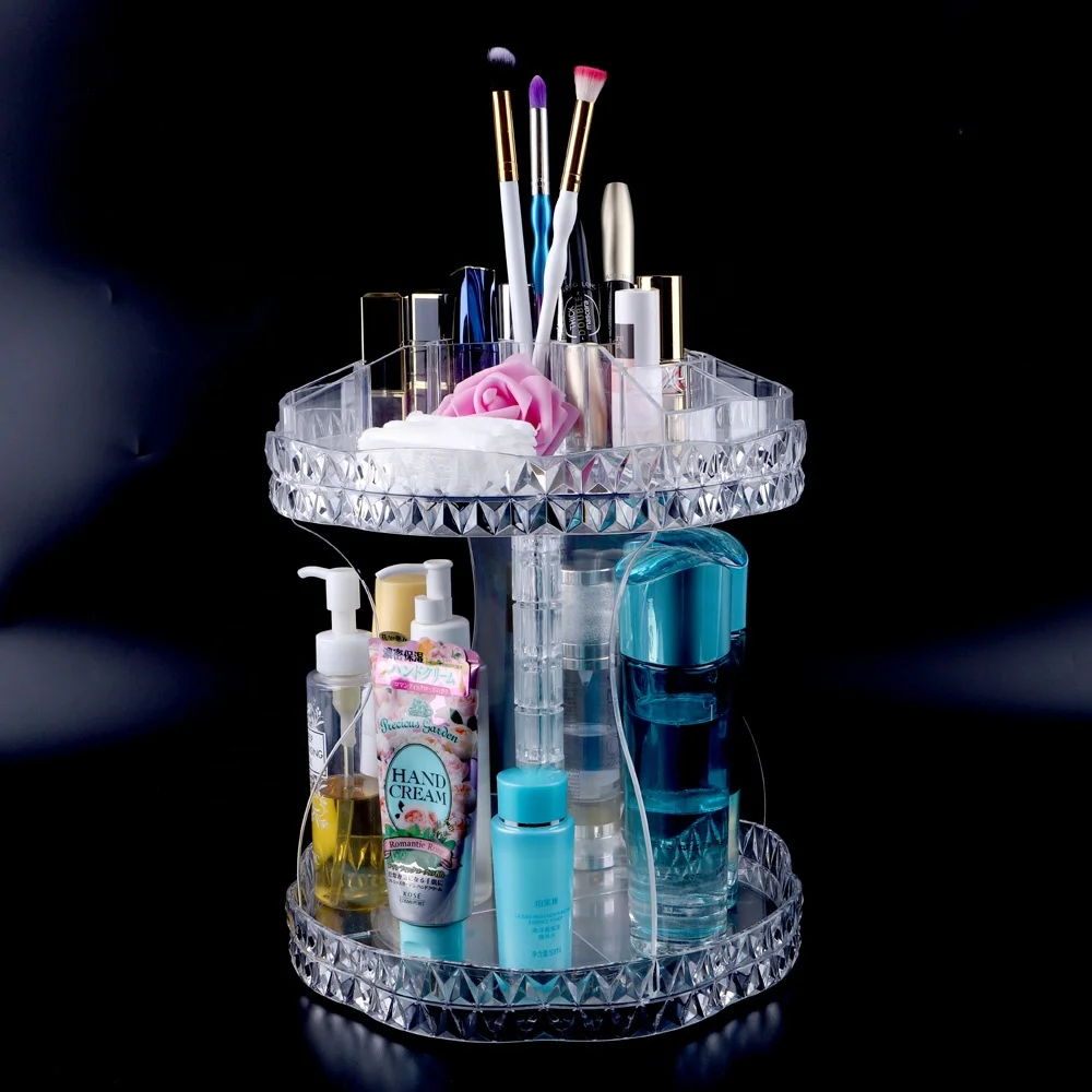 High quality rotatable acrylic lipstick holder makeup display stand