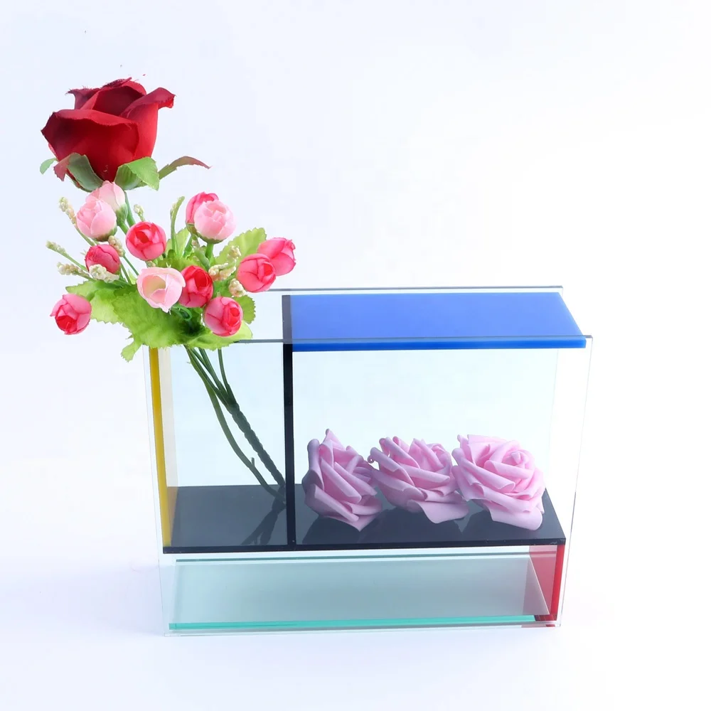 custom high-end square acrylic flower display box