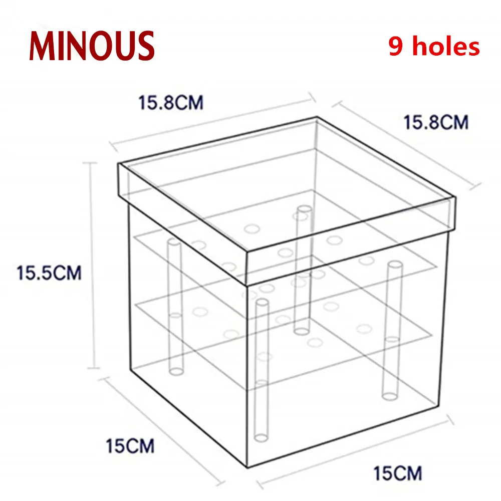 Custom Square Acrylic Flower Box For Roses Packaging 8