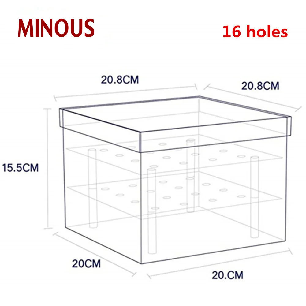 Custom Square Acrylic Flower Box For Roses Packaging 6