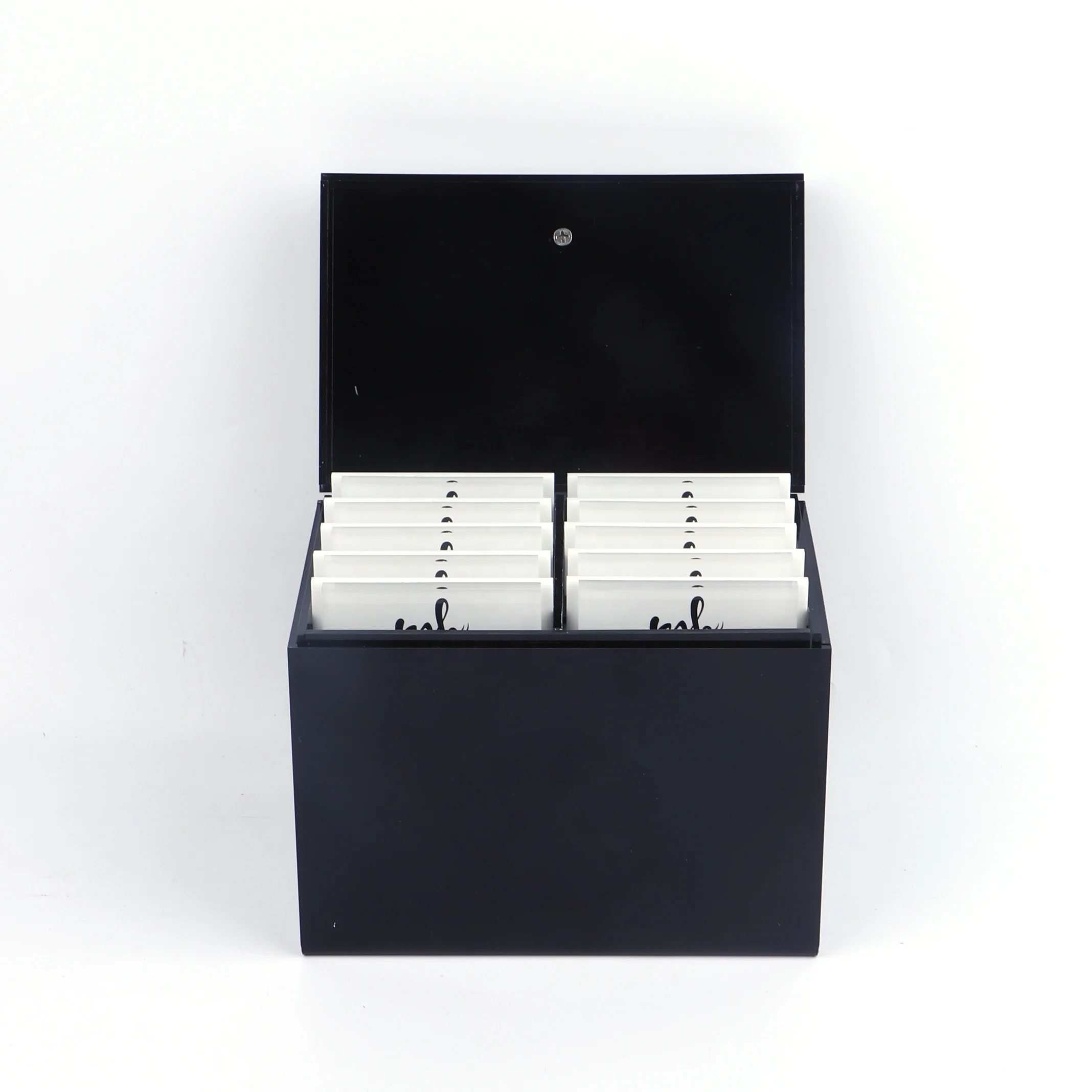 Hot Selling Products Black Acrylic Eyelash Plate Storage Organizer Box