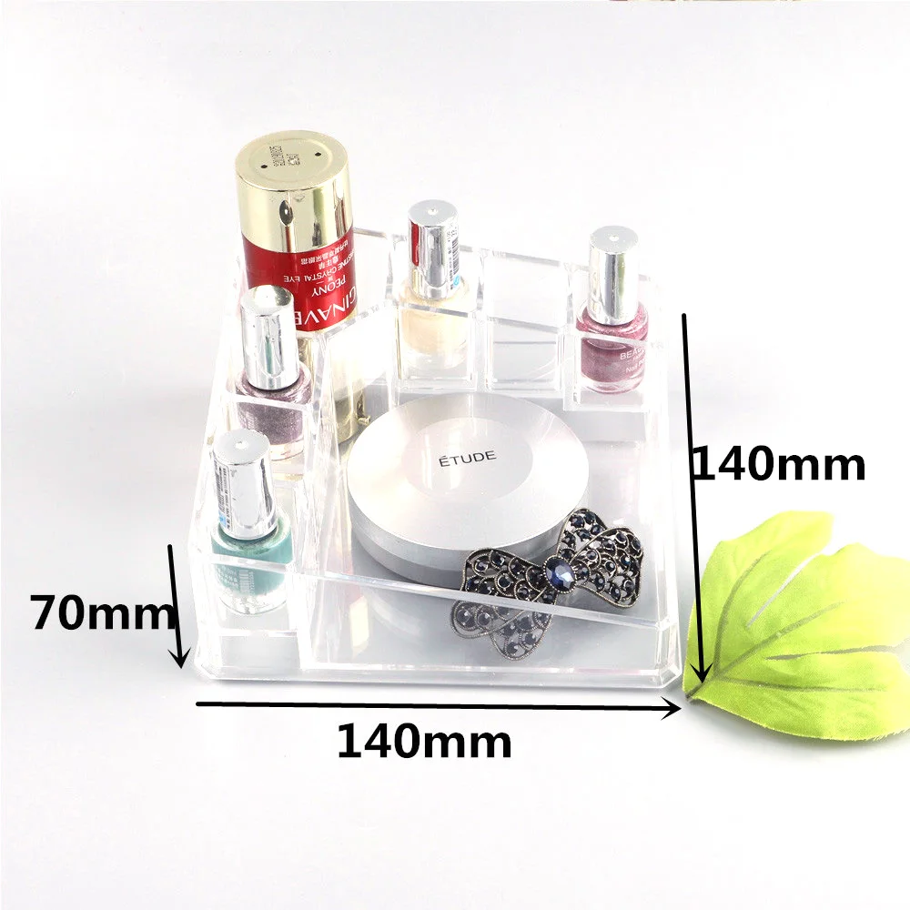 Wholesale Clear Acrylic Makeup Display Case nail polish holder