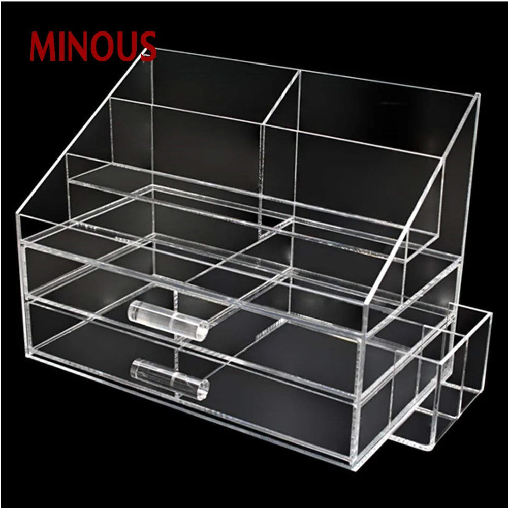 China Manufacture Clear Acrylic Makeup Organizer Nail Polish Holder Display Stand 6