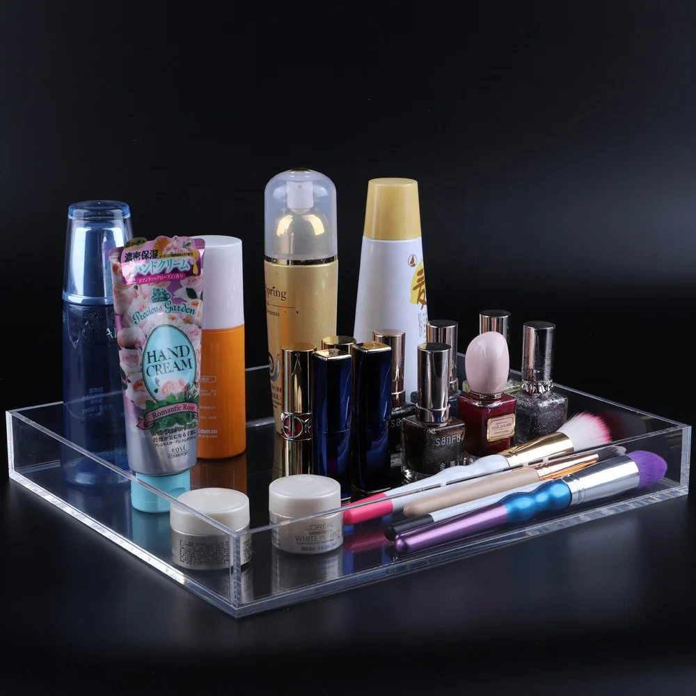 High-quality-square-clear-acrylic-Cosmetic-Organizer