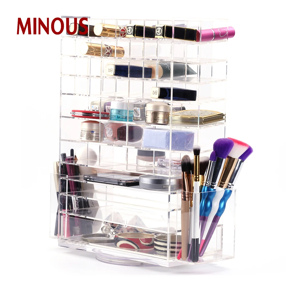 Multi-purpose clear acrylic cosmetics jewelry storage box 2
