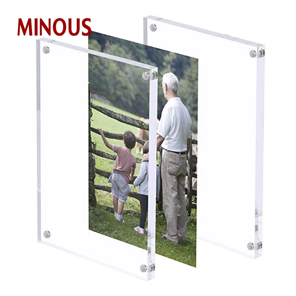 Factory Custom Cheap Clear acrylic picture photo frame 4