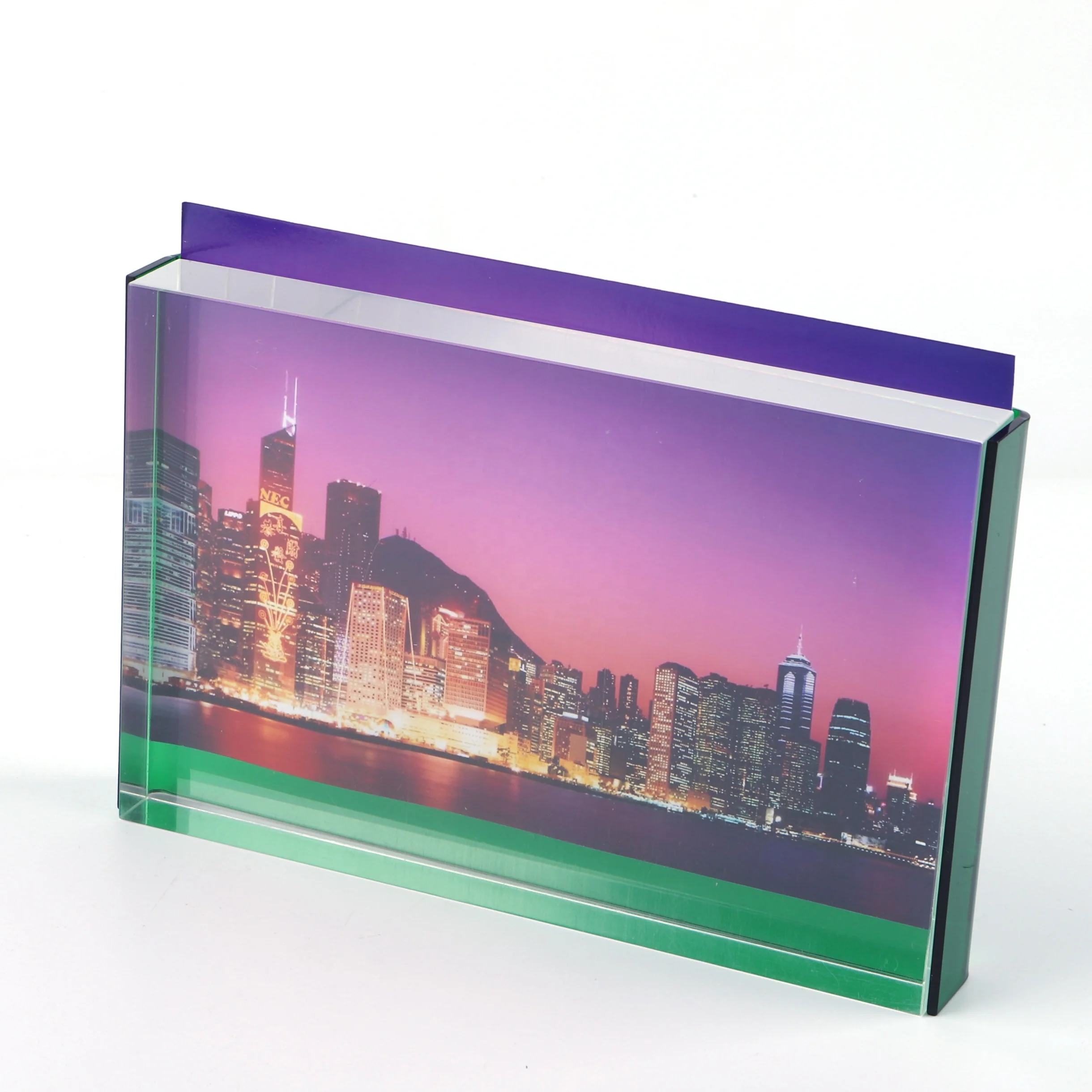 High quantity square clear Acrylic photo sign for display