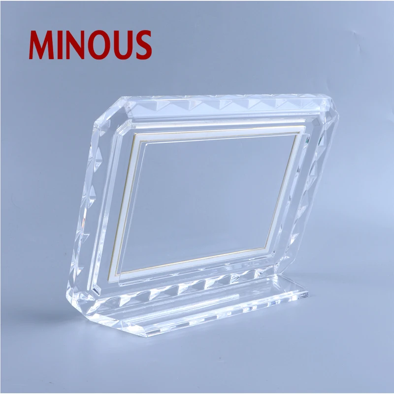 High quality custom retail store clear acrylic Photo frame display stand 5