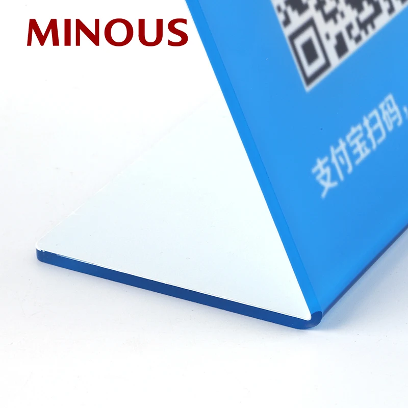 Customized Acrylic WeChat Alipay QR Code Mobile Scan Code Payment Sign Holder 11