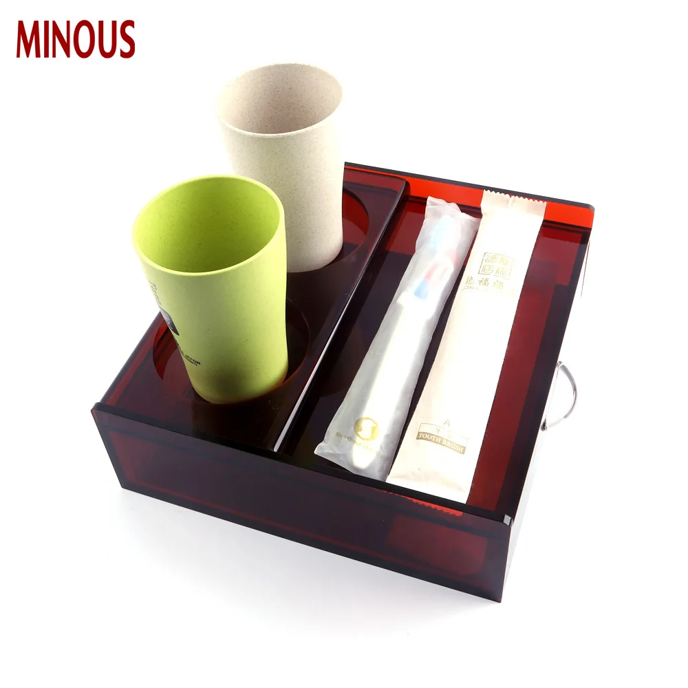  High Quality Acrylic cup holder with drawer 6