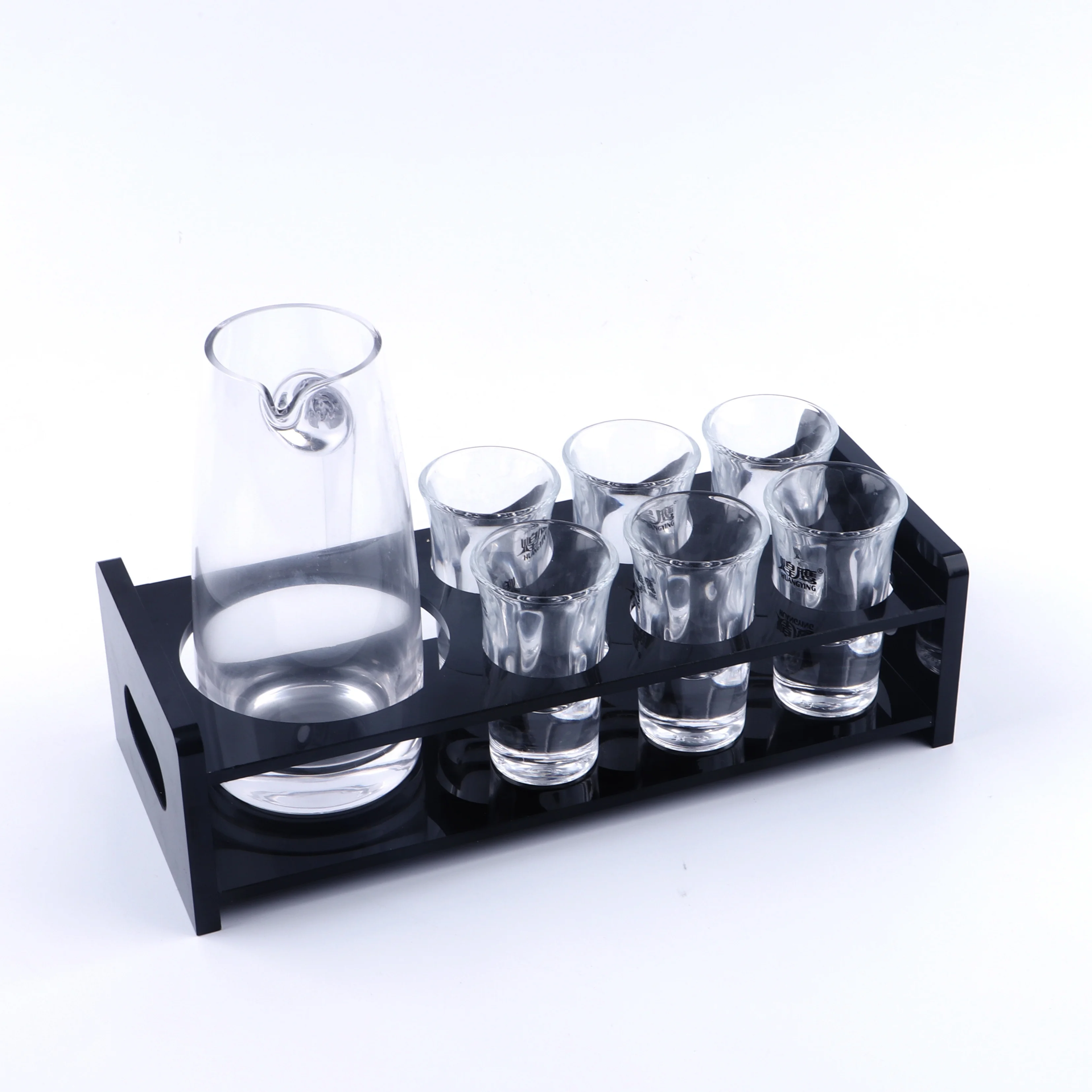 Custom-Square-Black-Acrylic-Wine-Cup-Holder