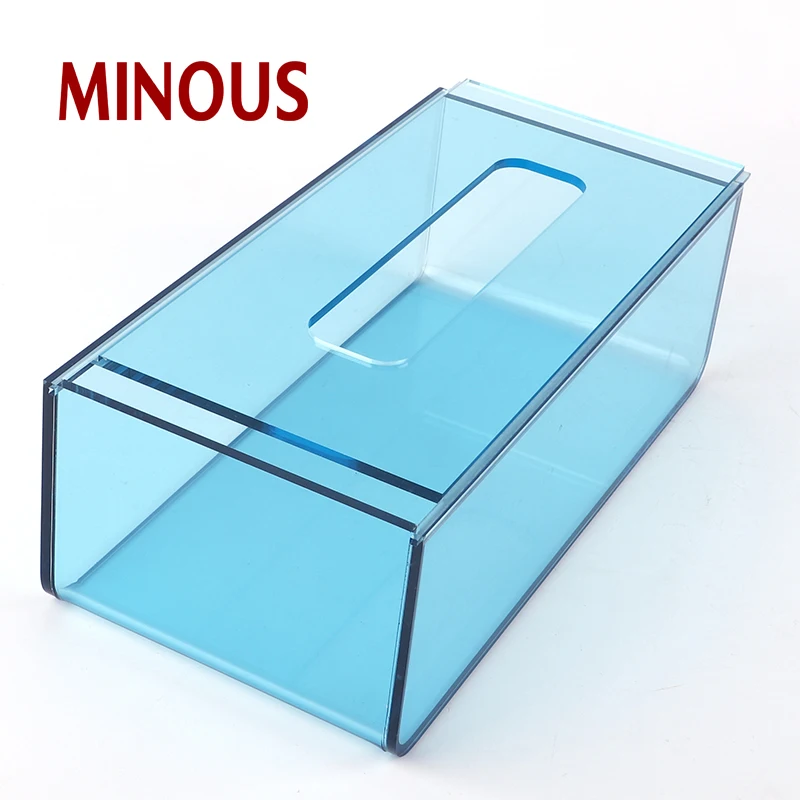 acrylic tissue box with lid 2