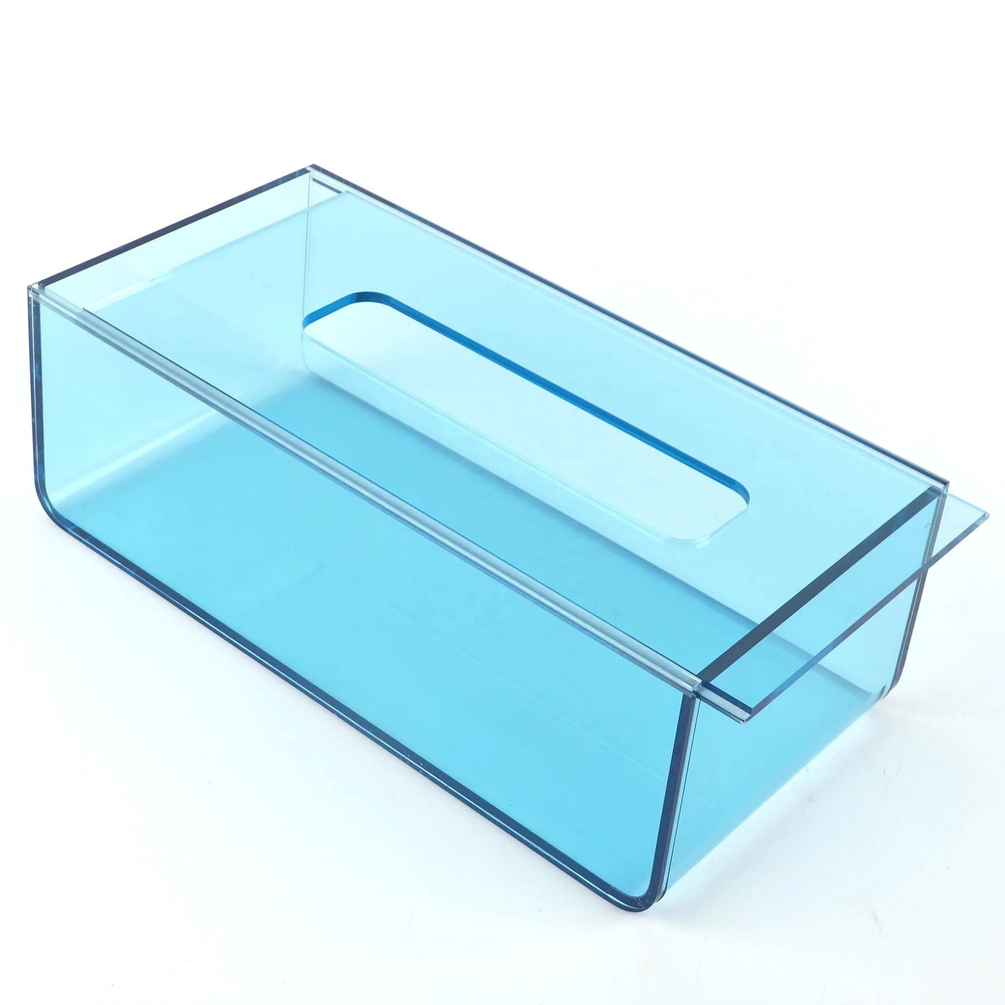 wholesale square acrylic tissue box with lid for restaurant