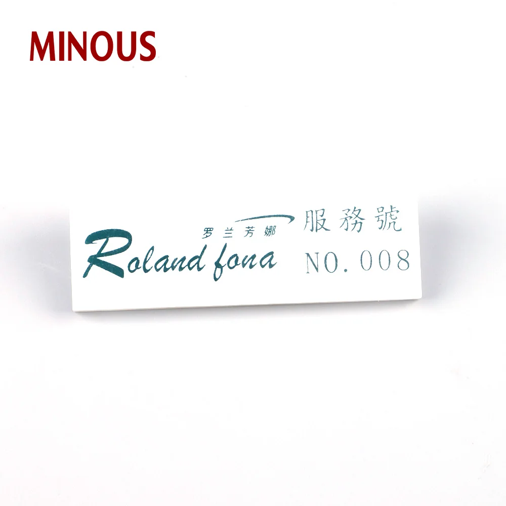 High Quality Custom reusable blank acrylic name badge 6