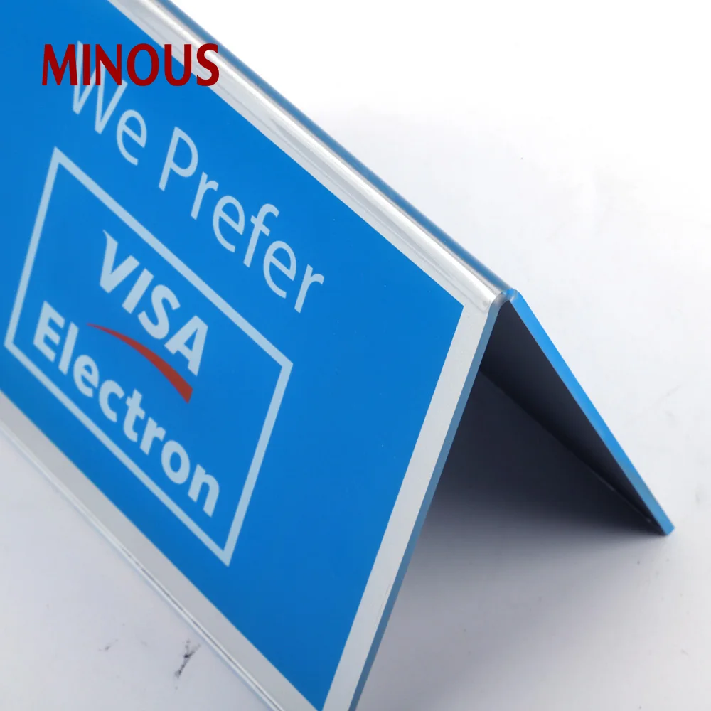 Acrylic Table Sign for visa electron XZC-274 Details 6