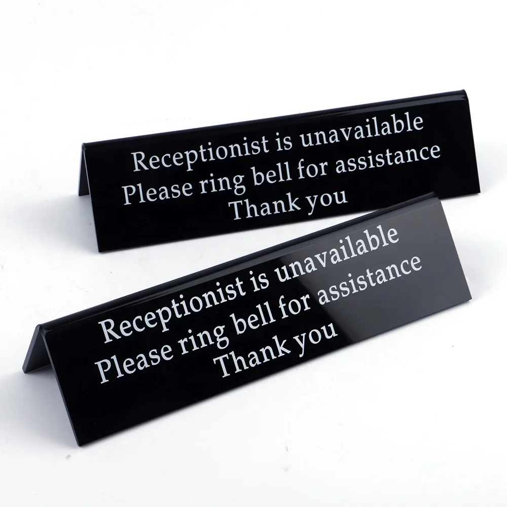 custom-V-shape-black-Acrylic-Sign-board