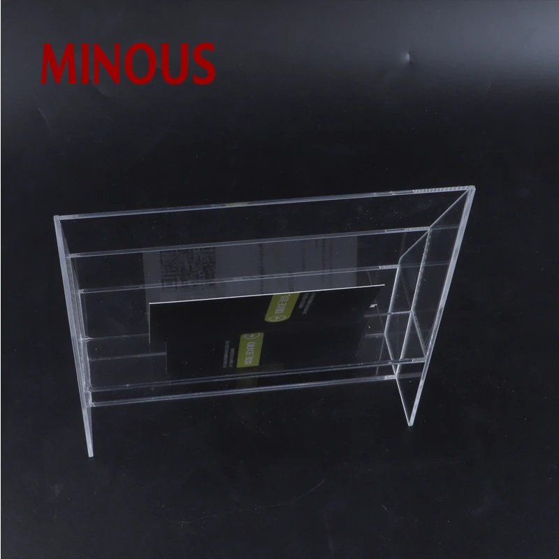 China manufacture small clear acrylic business card holder 4