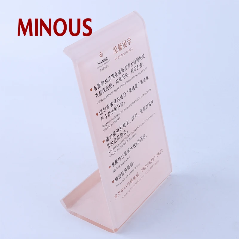 high quality customized printed acrylic warning nameplate sign 4