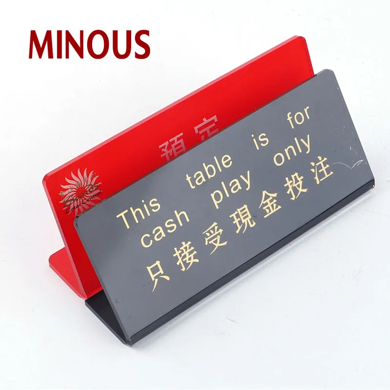 L-shape acrylic nameplate display stand XZC-419 Details 6