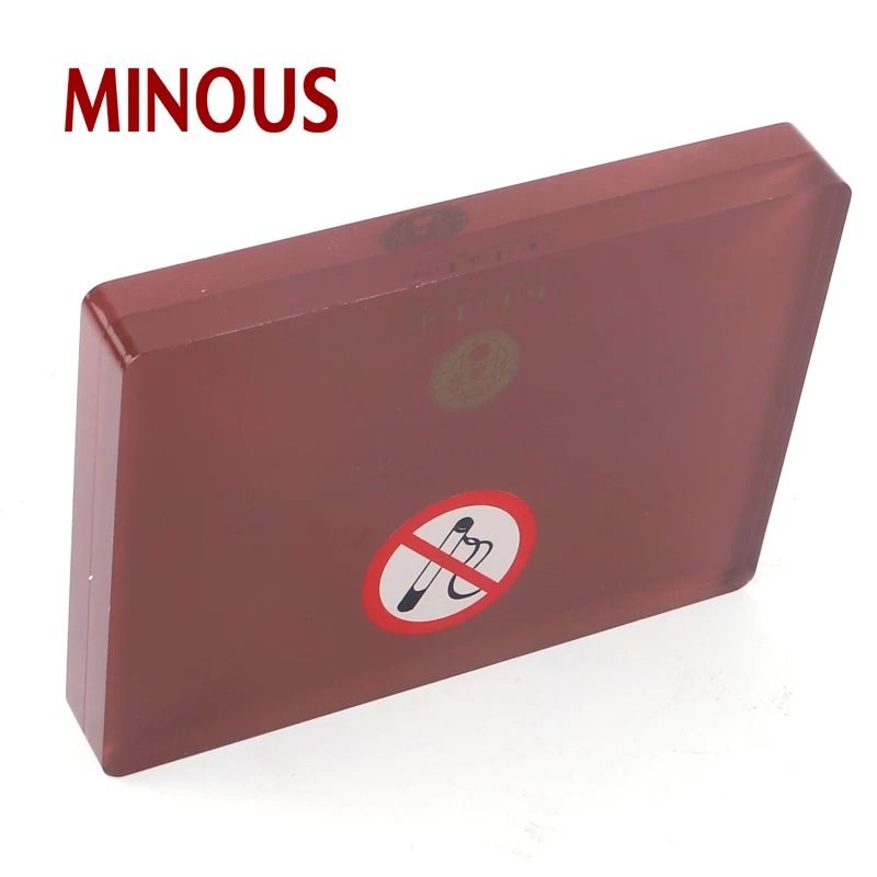 high quality customized red acrylic non-smoking warning nameplate sign 6