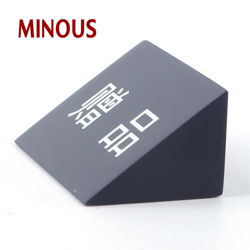 high quality customized small black acrylic nameplate sign 4