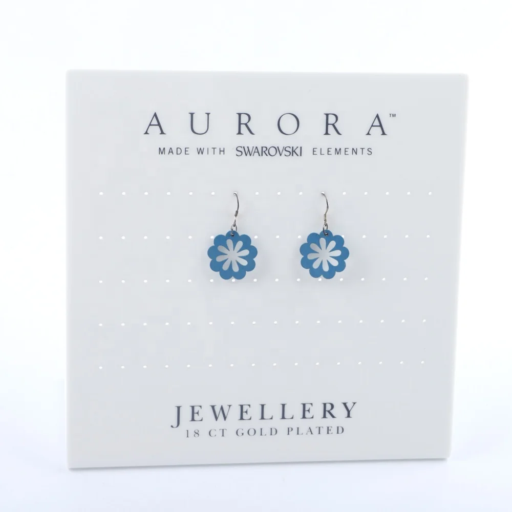 Custom new design acrylic earring jewelry display card