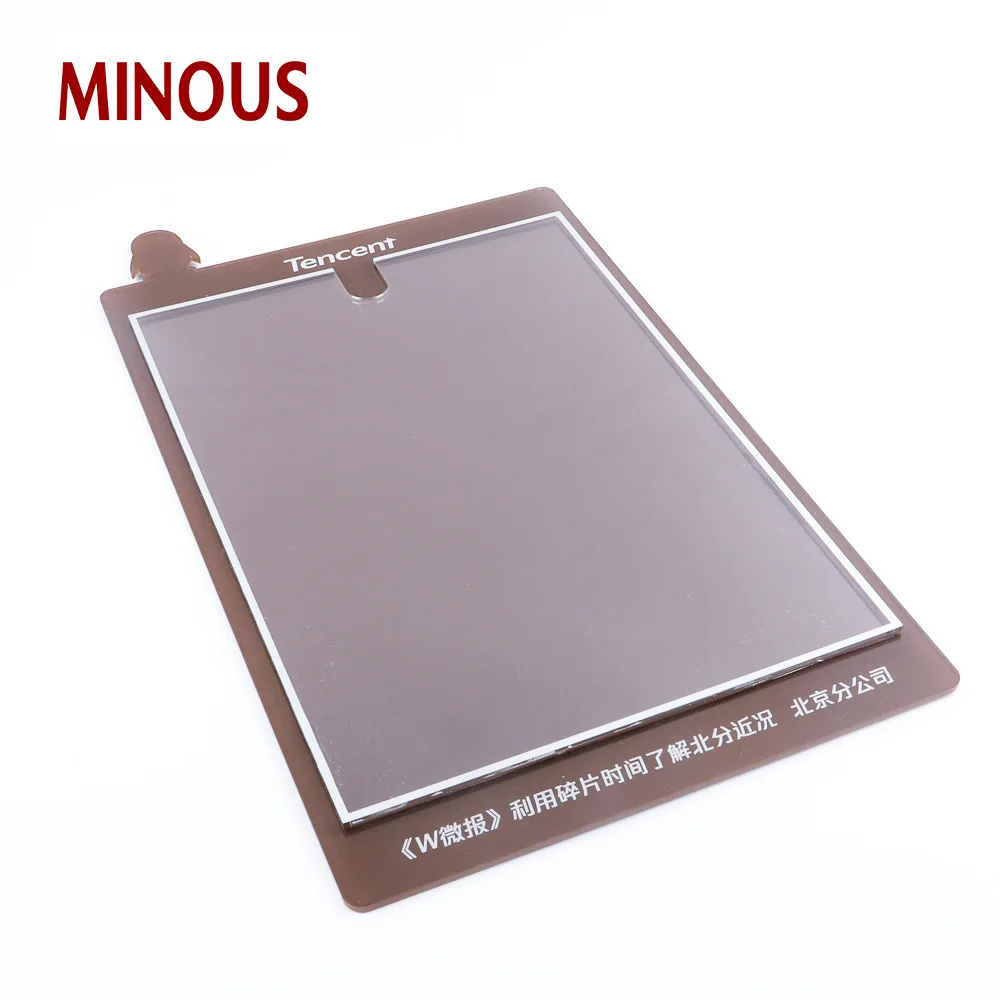 China manufacture custom square acrylic sign holder with pocket 2