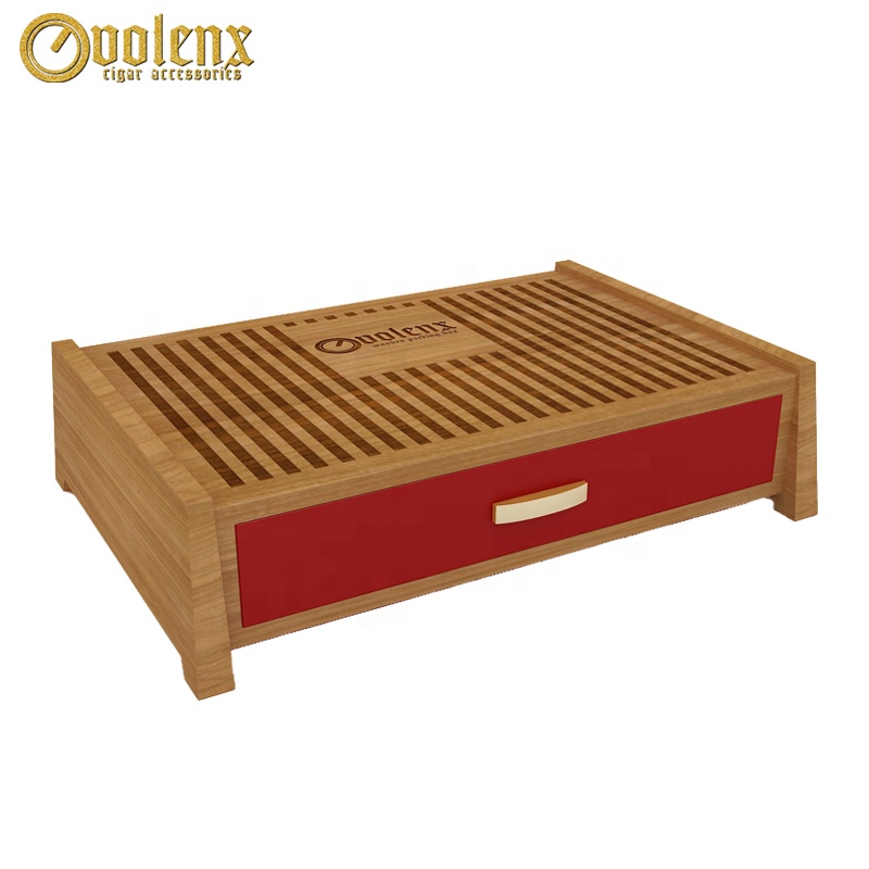 Custom Luxury 12 Compartments Wooden Tea Box with a Drawer