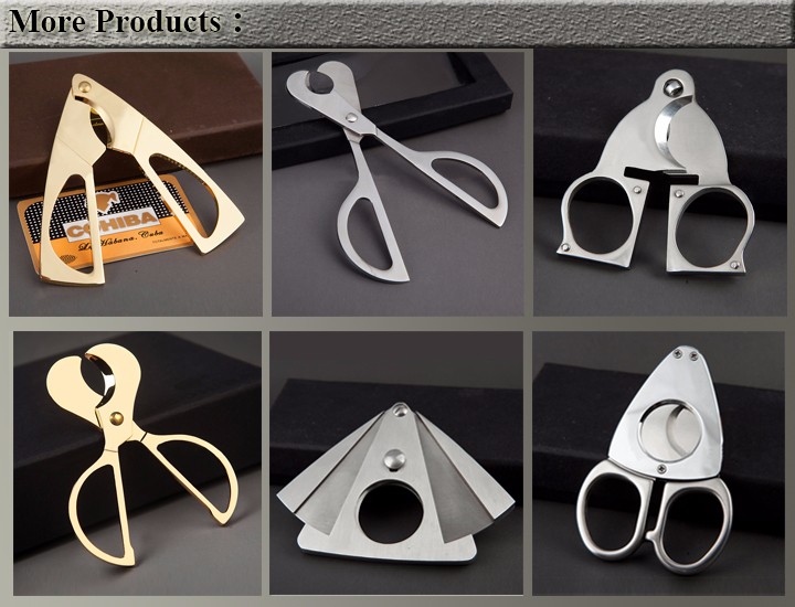 Volenx Custom Silver Stainless Steel Cigar Cutters with Logo 8