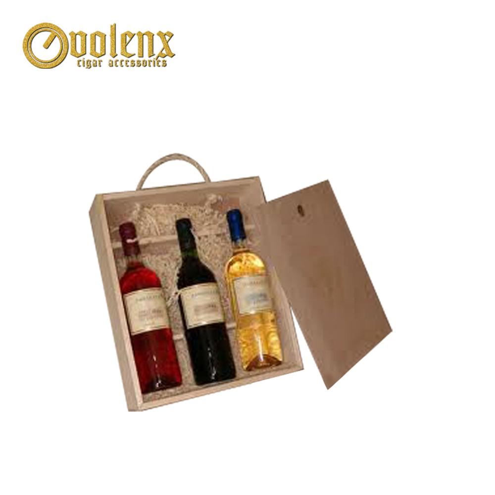 Wholesale luxury modern wooden wine packaging gift box