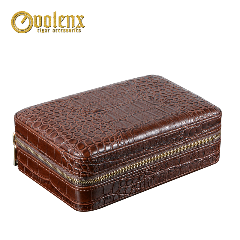 traval leather wooden cigar case 3