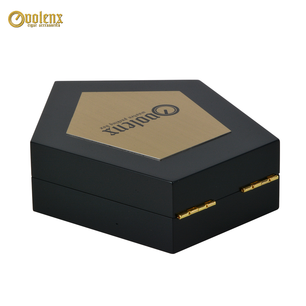 Custom Luxury Empty Black Wood Perfume Box 5
