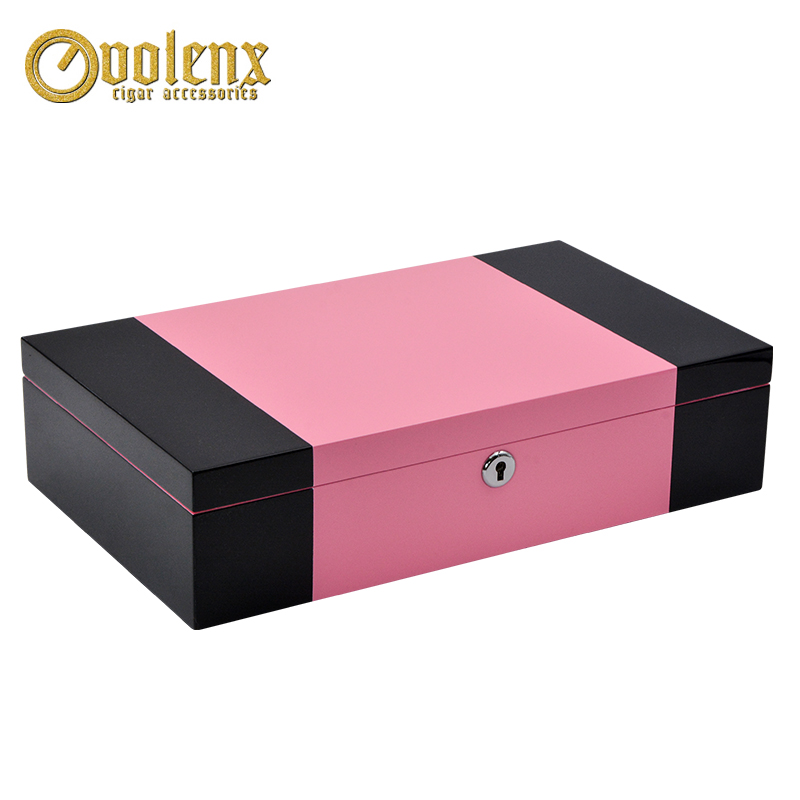 Colorful Hot Sale 3 Bottle Pink Empty Wooden Perfume Box 5