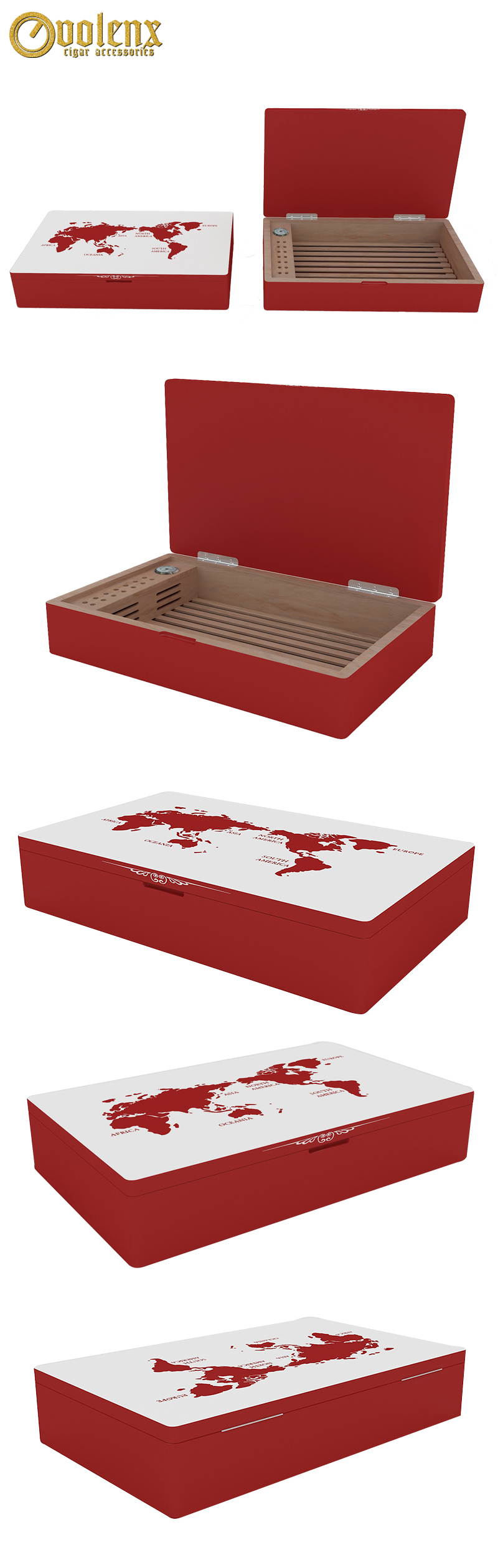 Luxury Spanish Cedar Empty Wooden Cigar Display Box