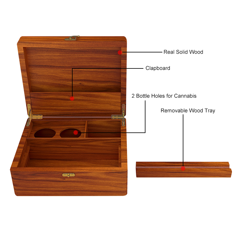 desktop wooden cigar box 2