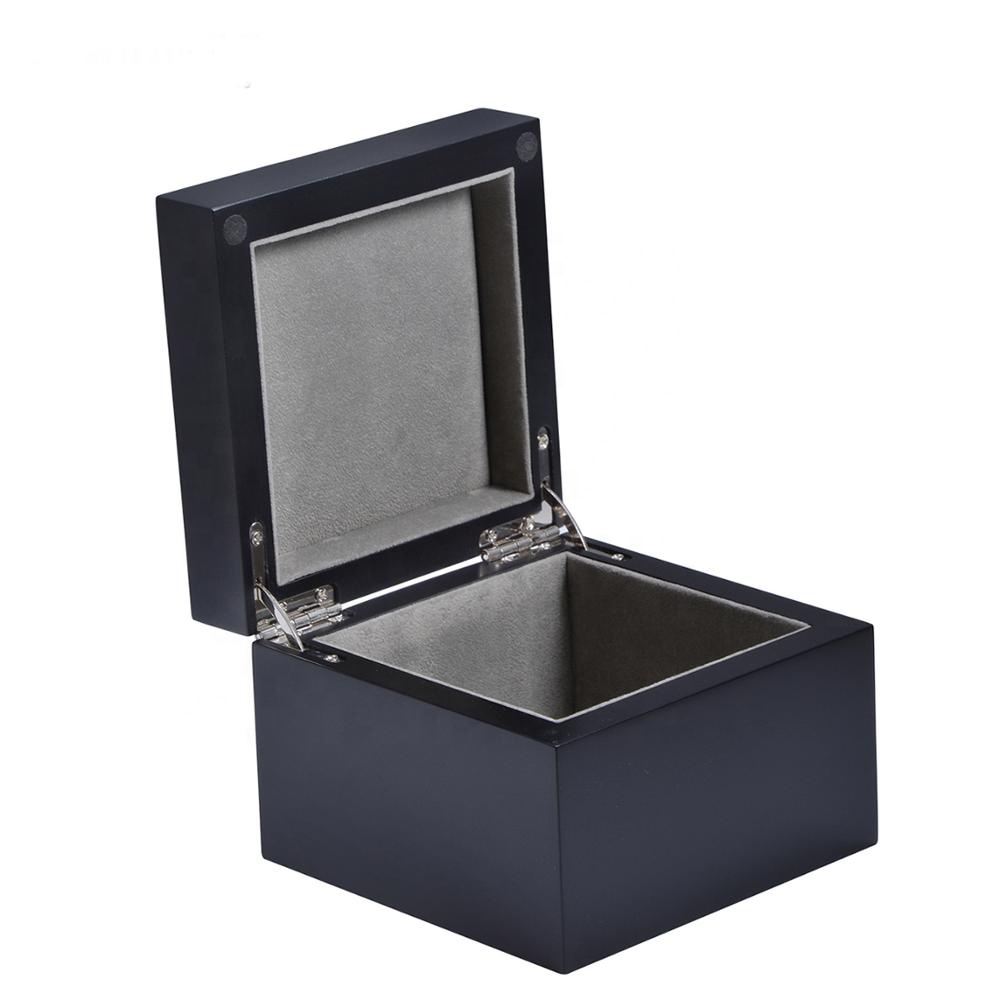 Wholesale Custom Logo Black Storage Luxury Wooden Watch Box