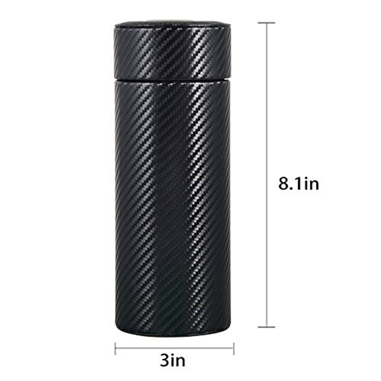 Wholesale Custom Travel Carbon Fiber Cigar Tube With Hygrometer 4