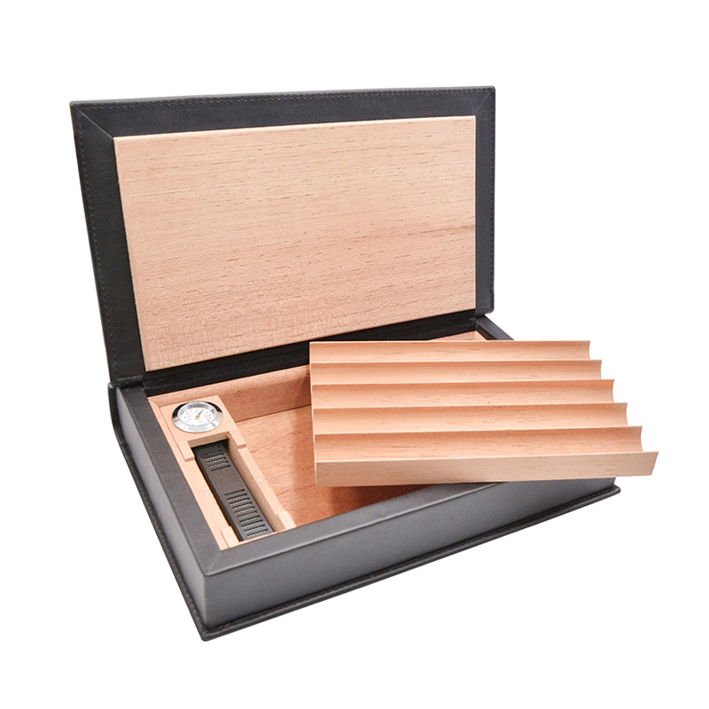Custom Luxury Spanish Cedar Empty Wooden Cigar Humidor Box for Sale 3