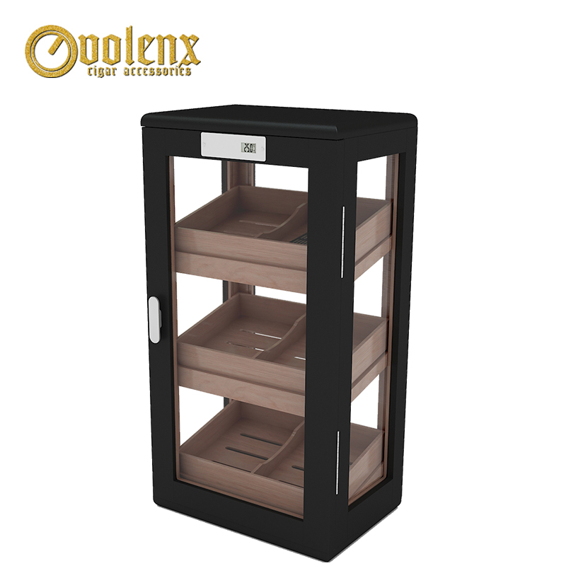 Freestanding Electrical Display Humidor Cigar Cabinet with Tray 4