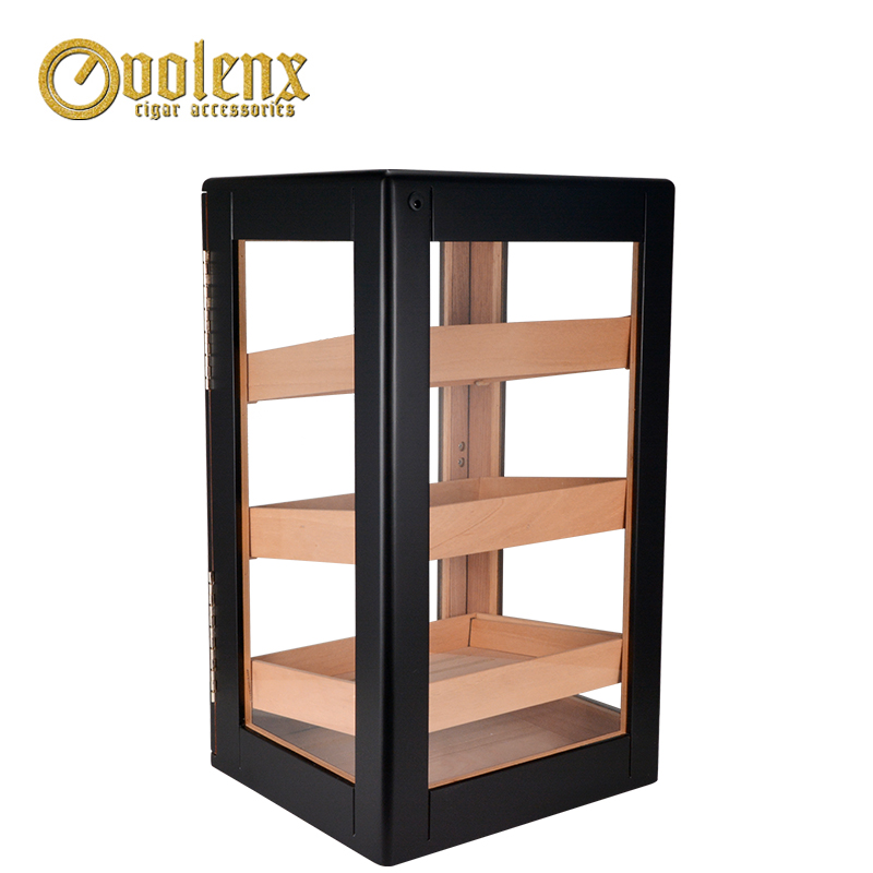 Freestanding Electrical Display Humidor Cigar Cabinet with Tray 2