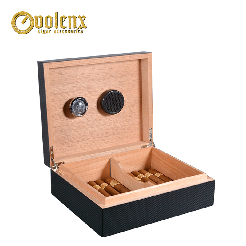 new products Custom high quality luxury carbon fiber cigar box wholesale