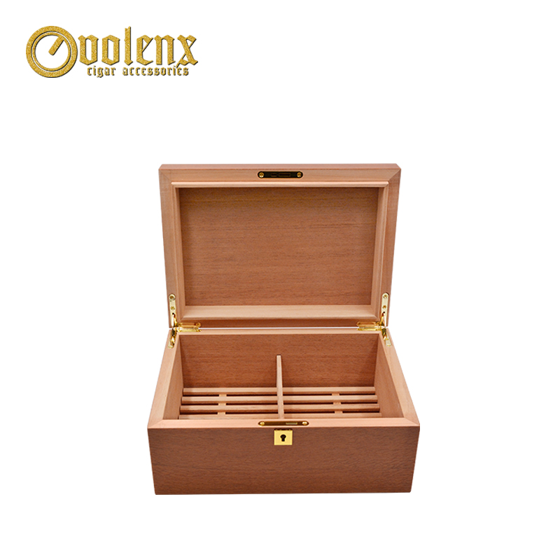 High Quality Cigar Box Branded Wooden Cigar Box With Humidifier
