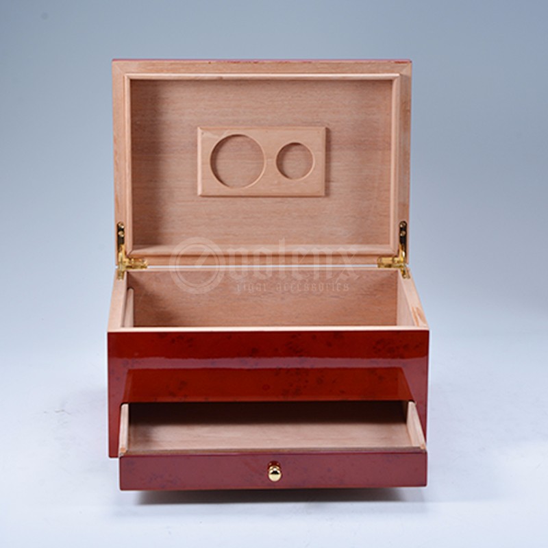 Humidification system handmade custom cigar humidor spanish cedar wooden box 9