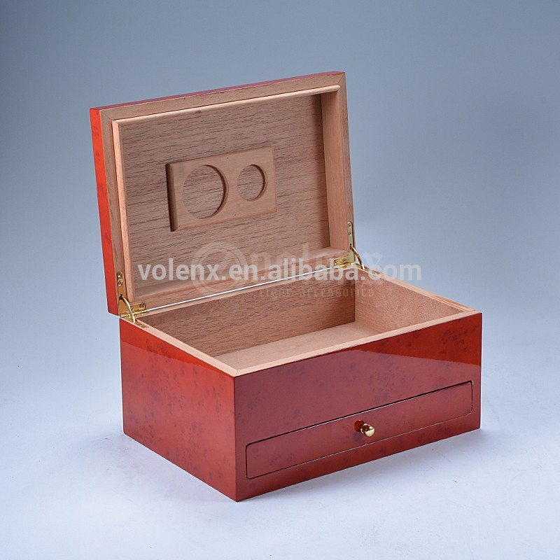 Humidification system handmade custom cigar humidor spanish cedar wooden box