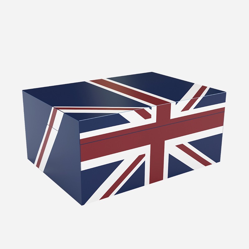 UK National Flag New Design Wooden Cigar Humidor