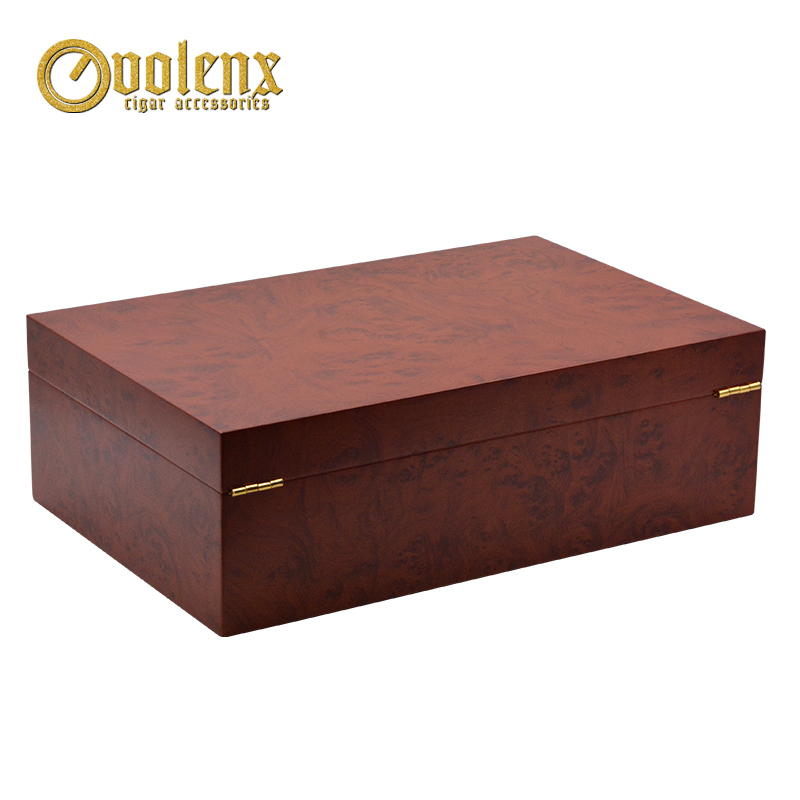 Wholesale luxury black spanish cedar wooden cigar box 7
