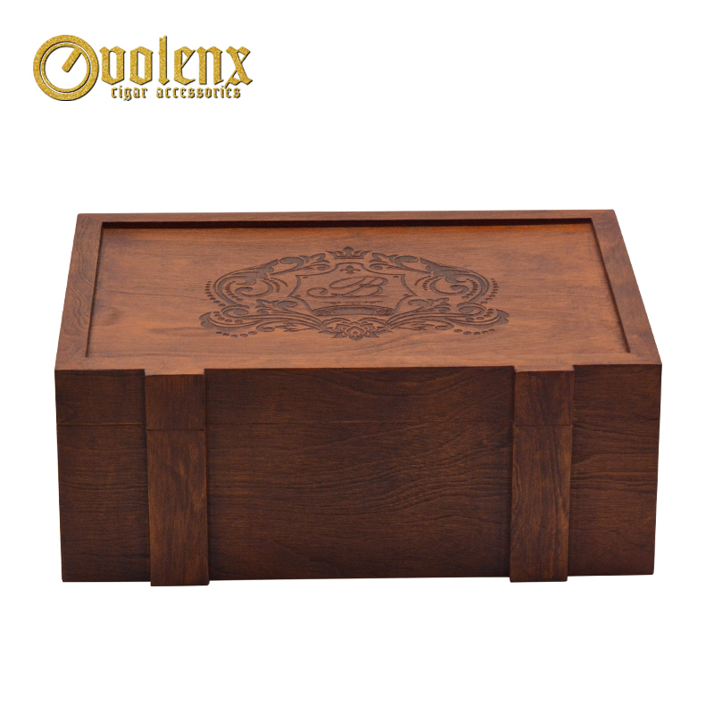Hot Sale Luxury retro Wooden Cigar Humidor Box 5