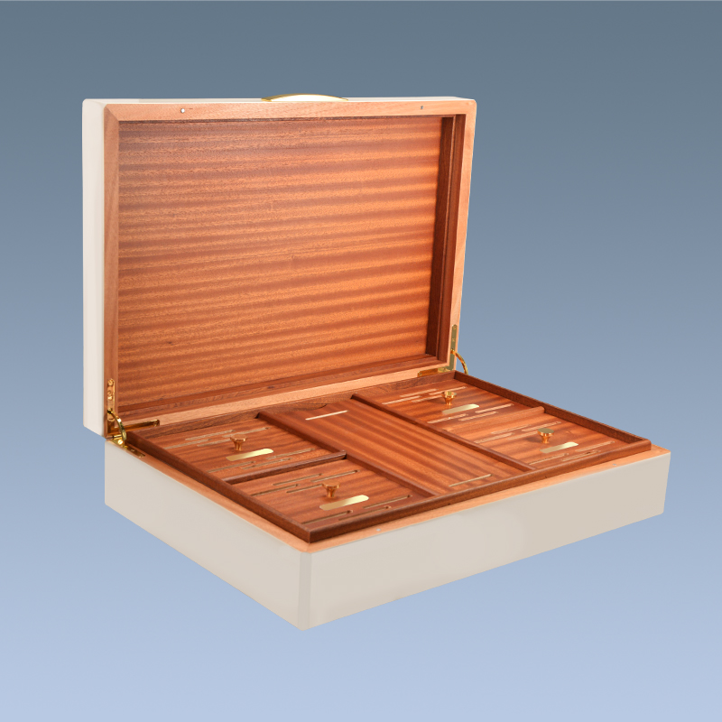 Volenx White Piano Lacquer Cigar Boxes Wholesale Branded 2